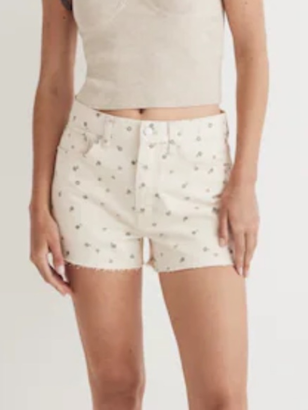 Madewell The Dadjean Short in Daisy Drizzle 28 NWT